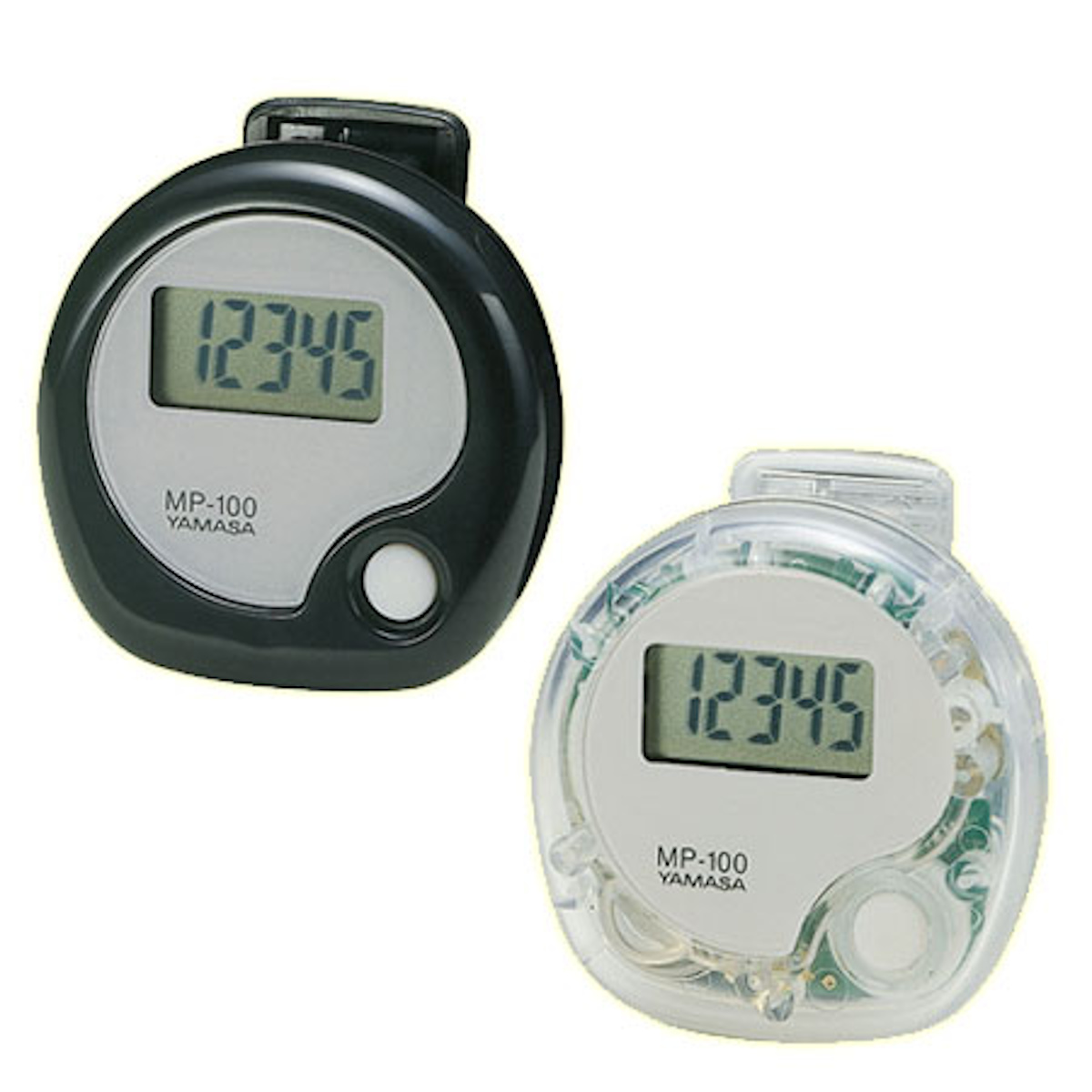 万歩計 manpo 万歩 10万歩 計測 スプリングクリップ付き 電池式 （ 歩数計 デジタル 健康管理 カウント シンプル 小型 軽量 クリップ付き 日本製 プレゼント ポケット コンパクト 簡単操作 小さめ ） 【ブラック】