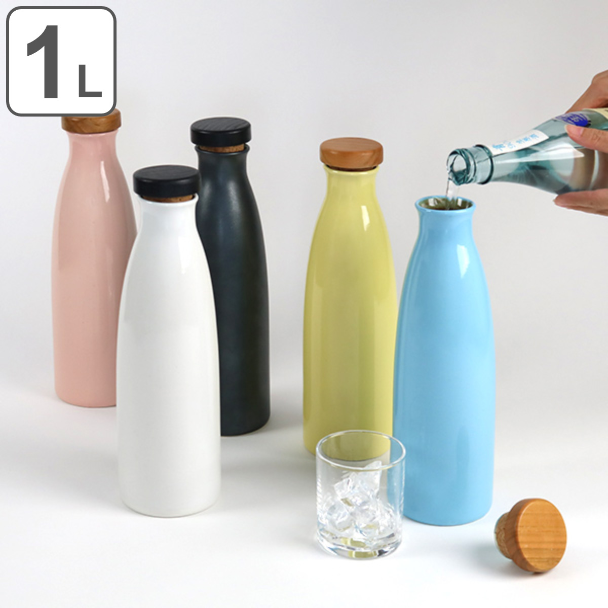 イオンボトル ラジウムボトル 水 信楽焼オリジナル ボトル（コゲ）七 