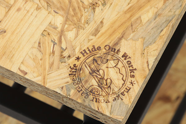 ワゴン 高さ73cm テーブルワゴン OSB 木製 キャスター 作業台