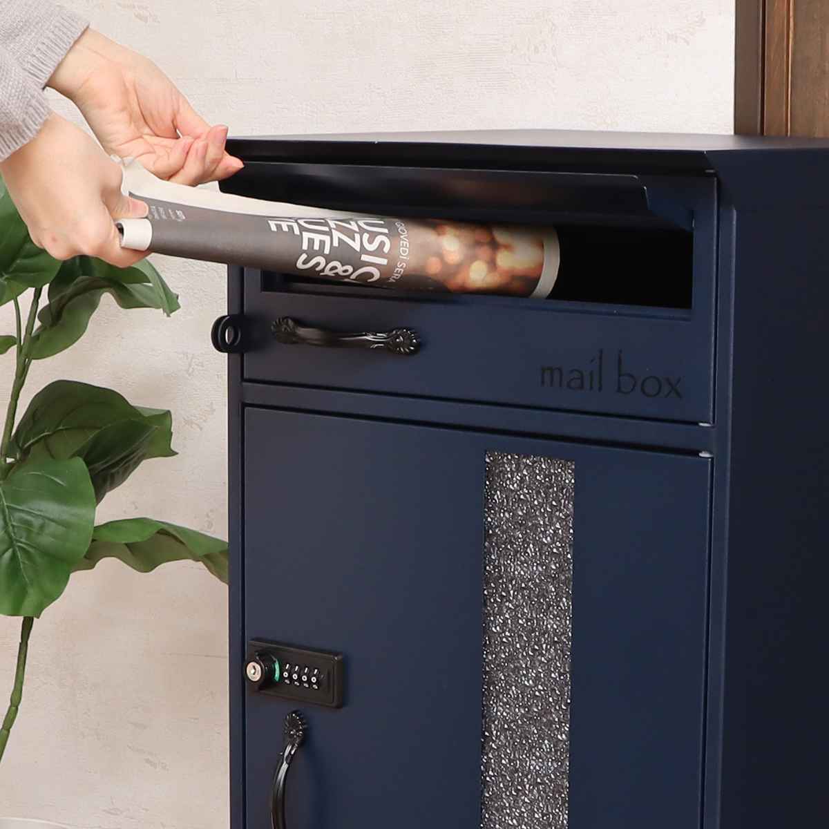 宅配ボックス ポスト マスケッティ 置き型 ( 宅配 ボックス ポスト一体型 宅配ポスト デザインポスト 据え置き 置き配用ボックス メールボックス メールBOX 宅配BOX 宅配POST 置き配 )