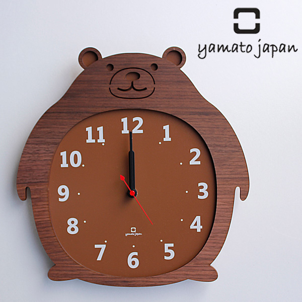 掛け時計 ヤマト工芸 yamato Clock Zoo クマ