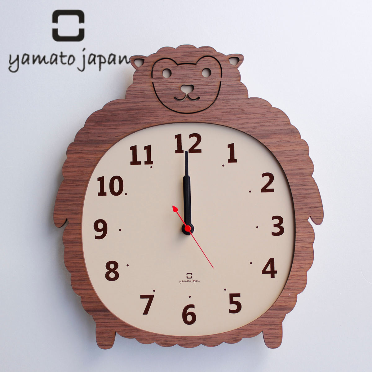 掛け時計 木製 ヤマト工芸 yamato Clock Zoo ヒツジ （ 壁掛け時計 かけ時計 時計 とけい クロック 雑貨 ウォールクロック 日本製 掛時計