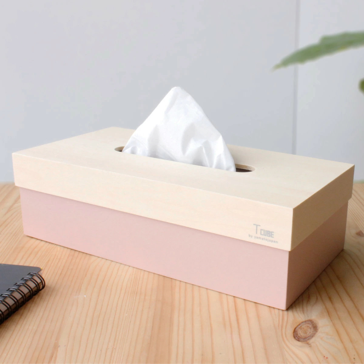 ティッシュケース 木製 T CUBE 北欧 ( ティッシュ ケース ティッシュカバー ハンドメイド 日本製 ティッシュホルダー インテリア 雑貨 リビング ダイニング 収納 おしゃれ ナチュラル 木目 ) 【アイボリー】 アイボリー