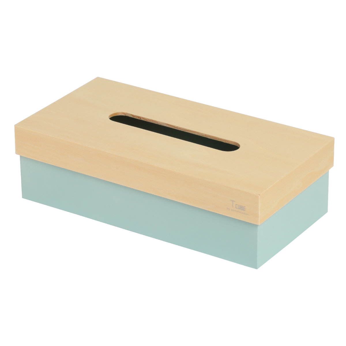 ティッシュケース 木製 T CUBE 北欧 ( ティッシュ ケース ティッシュカバー ハンドメイド 日本製 ティッシュホルダー インテリア 雑貨 リビング ダイニング 収納 おしゃれ ナチュラル 木目 ) 【アイボリー】 アイボリー