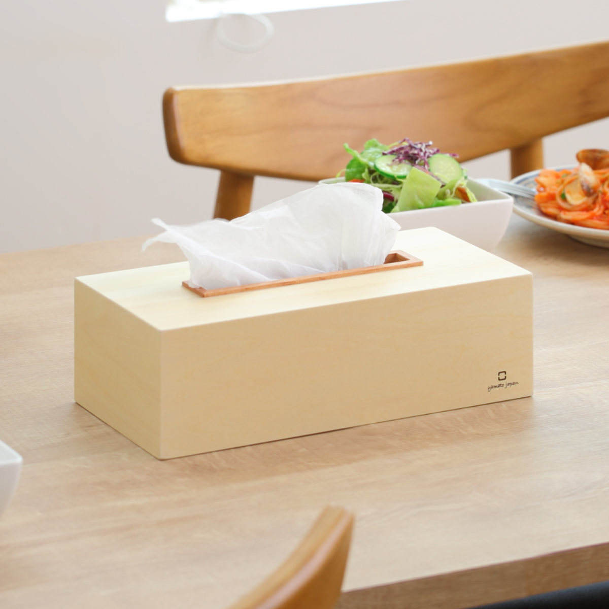 ティッシュケース KOGUCHI 木製 ( おしゃれ ティッシュボックス ティッシュカバー 卓上 ヤマト工芸 ティッシュ ケース ボックス 収納 木目 天然木 日本製 シンプル ナチュラル ティッシュペーパー 箱ティッシュ ボックスティッシュ ) 【ダークブラウン】 ダークブラウン