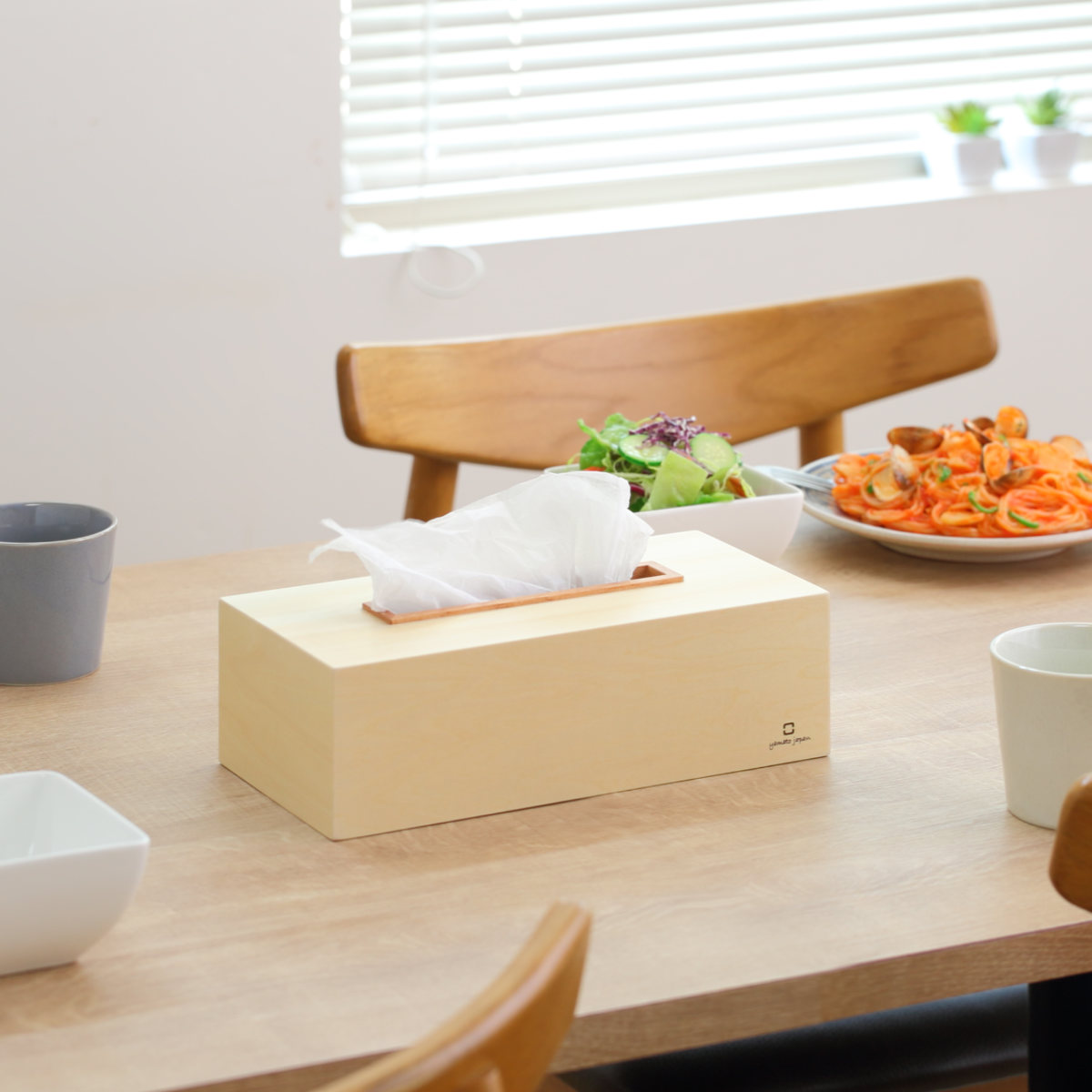 ティッシュケース KOGUCHI 木製 ( おしゃれ ティッシュボックス ティッシュカバー 卓上 ヤマト工芸 ティッシュ ケース ボックス 収納 木目 天然木 日本製 シンプル ナチュラル ティッシュペーパー 箱ティッシュ ボックスティッシュ ) 【ダークブラウン】 ダークブラウン