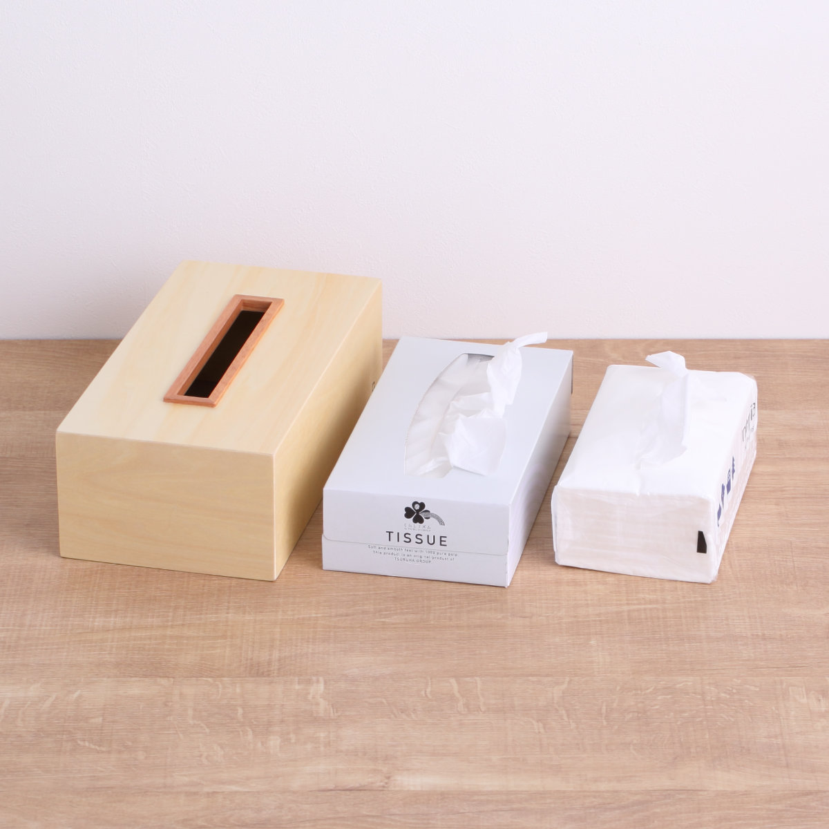 ティッシュケース KOGUCHI 木製 ( おしゃれ ティッシュボックス ティッシュカバー 卓上 ヤマト工芸 ティッシュ ケース ボックス 収納 木目 天然木 日本製 シンプル ナチュラル ティッシュペーパー 箱ティッシュ ボックスティッシュ ) 【ダークブラウン】 ダークブラウン