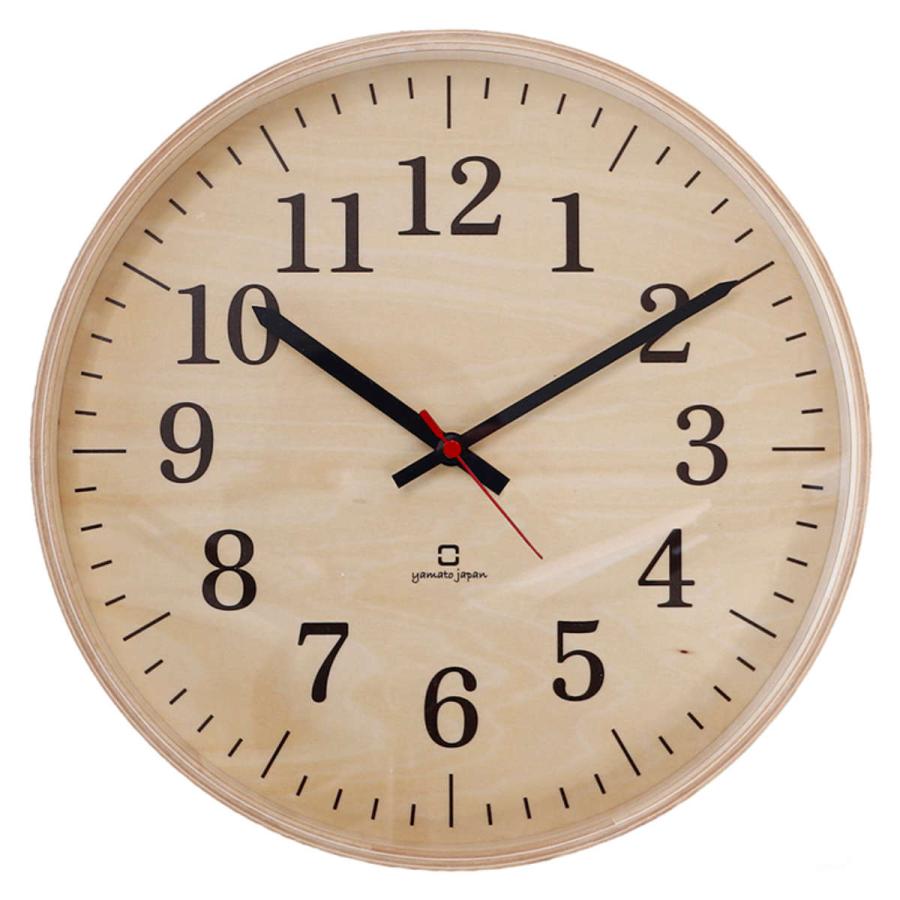 掛け時計 fullmoon スタンダード ヤマト工芸 日本製 ( 時計 壁掛け時計 掛時計 壁掛け かけ時計 とけい クロック 木製 北欧 アナログ インテリア ウォールクロック 木目 ナチュラル シンプル おしゃれ リビング 寝室 ) 【グレー】 グレー