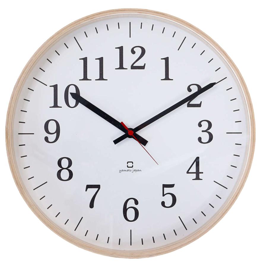 掛け時計 fullmoon スタンダード ヤマト工芸 日本製 ( 時計 壁掛け時計 掛時計 壁掛け かけ時計 とけい クロック 木製 北欧 アナログ インテリア ウォールクロック 木目 ナチュラル シンプル おしゃれ リビング 寝室 ) 【グレー】 グレー