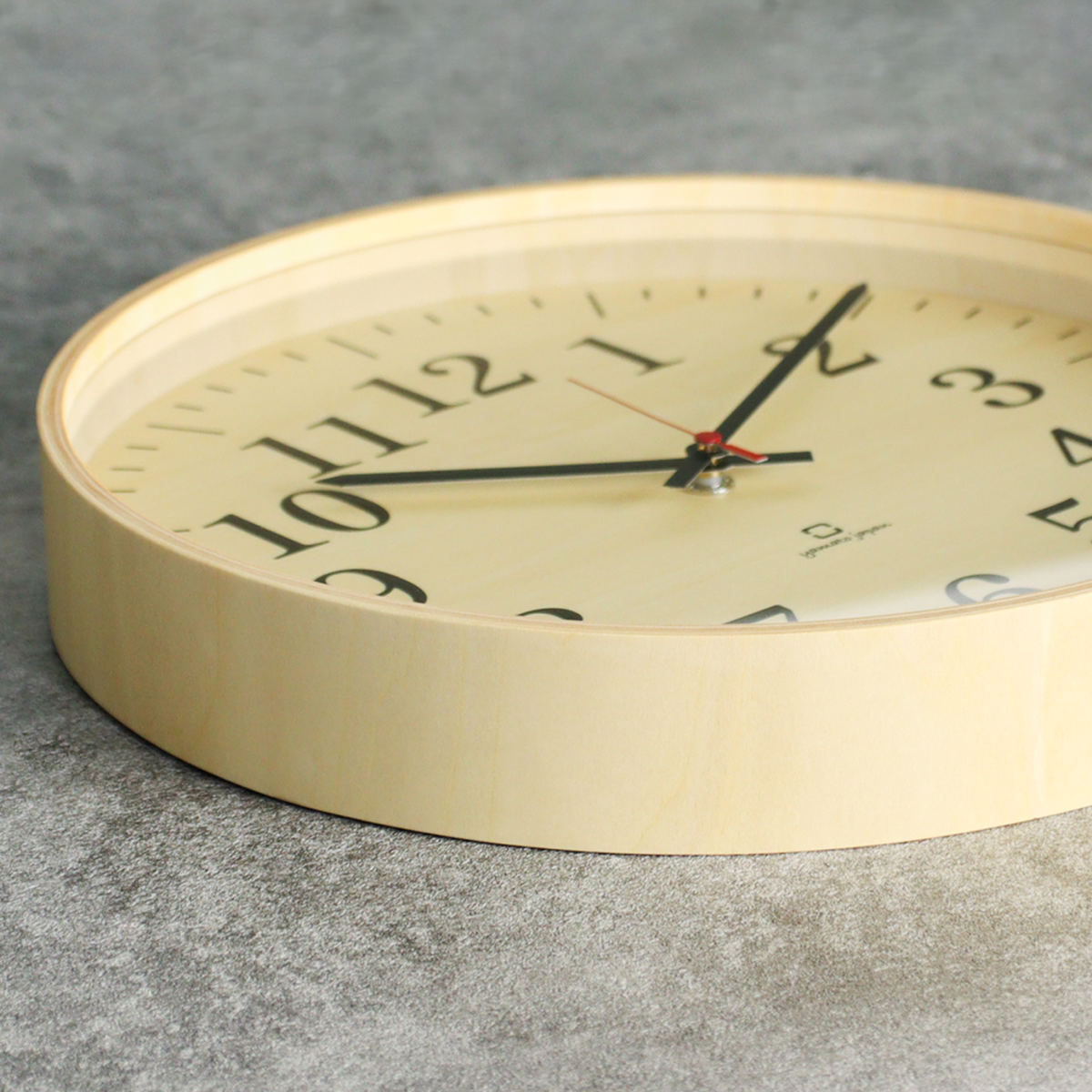 掛け時計 fullmoon スタンダード ヤマト工芸 日本製 ( 時計 壁掛け時計 掛時計 壁掛け かけ時計 とけい クロック 木製 北欧 アナログ インテリア ウォールクロック 木目 ナチュラル シンプル おしゃれ リビング 寝室 ) 【グレー】 グレー