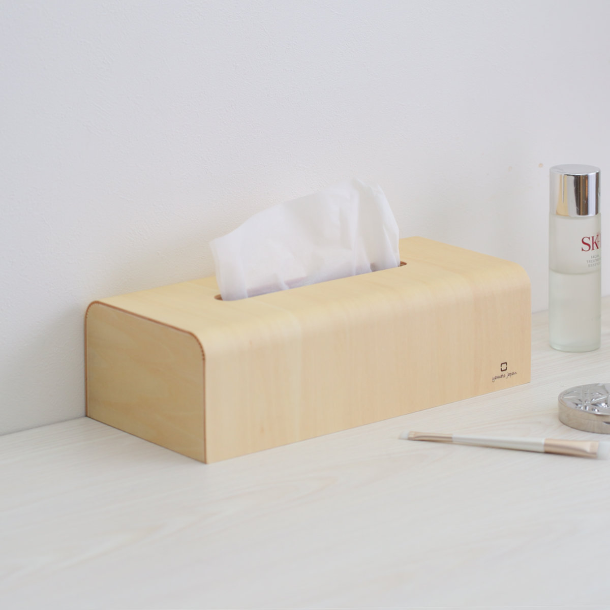 ティッシュケース 木製 ヤマト工芸 yamato NATURE BOX ( ティッシュ ケース ティッシュボックス おしゃれ ナチュラル シンプル 卓上 置き型 ティッシュカバー カバー ティッシュペーパー ボックスティッシュ ) 【ダークブラウン】 ダークブラウン