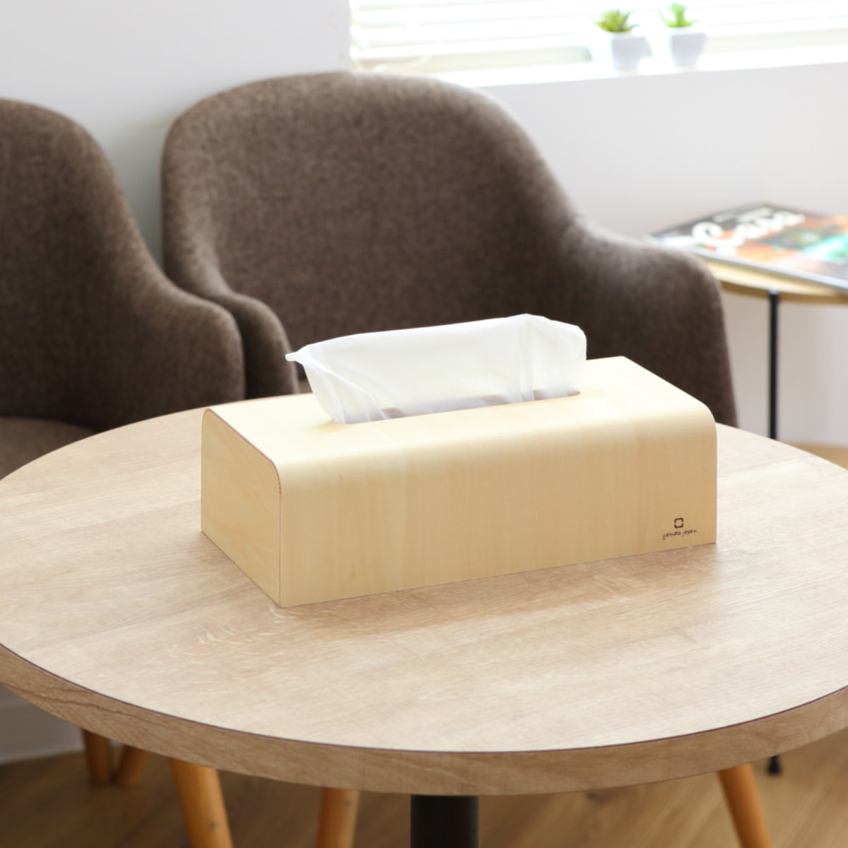 ティッシュケース 木製 ヤマト工芸 yamato NATURE BOX ( ティッシュ ケース ティッシュボックス おしゃれ ナチュラル シンプル 卓上 置き型 ティッシュカバー カバー ティッシュペーパー ボックスティッシュ ) 【ダークブラウン】 ダークブラウン