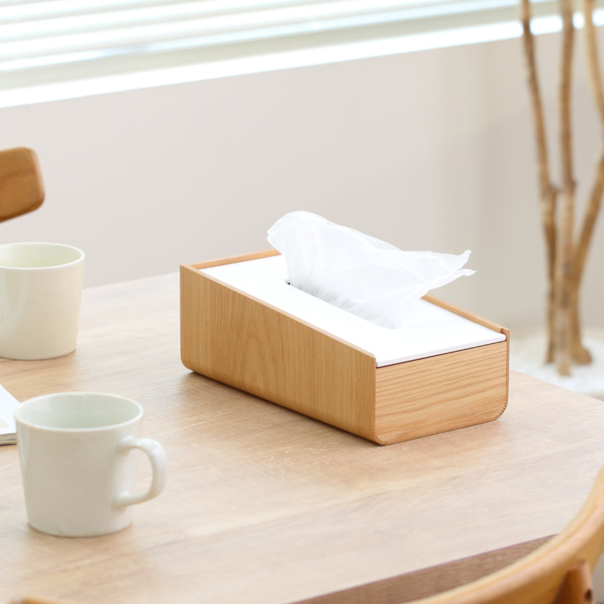 ティッシュケース 木製 LSTAND tissue ( ティッシュ ケース ヤマト工芸 日本製 縦 インテリア おしゃれ 天然木 縦型 ナチュラル ウォールナット ソフトパック ボックスティッシュ 雑貨 リビング キッチン ダイニング 突板 木目 ) 【ブラウン×ブラック】 ブラウン×ブラック