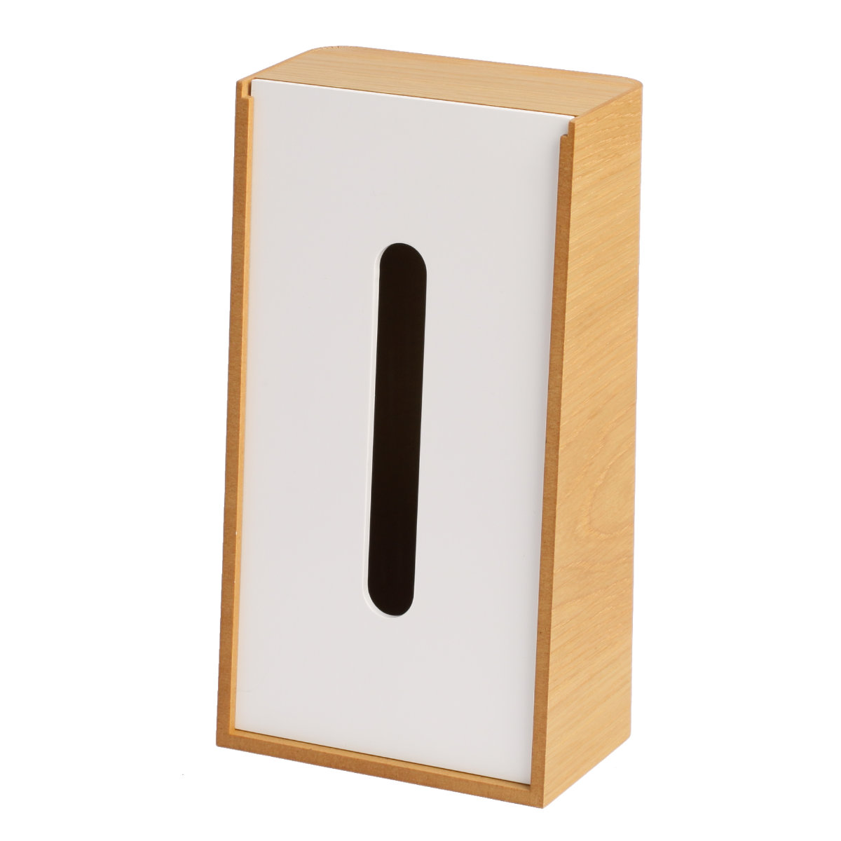 ティッシュケース 木製 LSTAND tissue ( ティッシュ ケース ヤマト工芸 日本製 縦 インテリア おしゃれ 天然木 縦型 ナチュラル ウォールナット ソフトパック ボックスティッシュ 雑貨 リビング キッチン ダイニング 突板 木目 ) 【ブラウン×ブラック】 ブラウン×ブラック