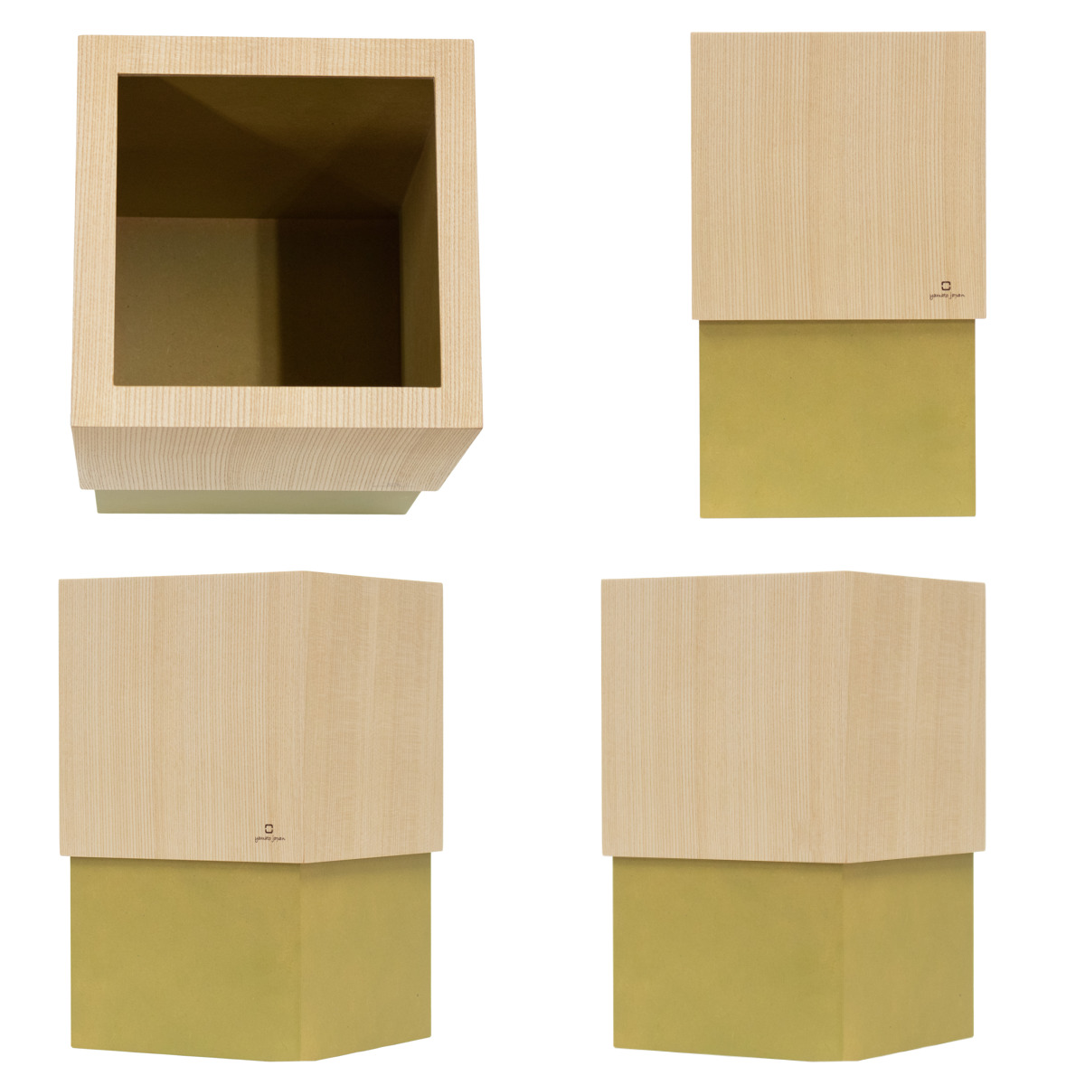 ゴミ箱 木製 10L W CUBE セン 袋が見えない 日本製 ( ダストボックス ごみ箱 10リットル おしゃれ 袋 見えない スリム リビング 四角 小さい 北欧 分別 幅20 被せる 角型 木 ウッド ごみ袋 隠す 隠せる 省スペース インテリア ) 【クリアホワイト】 クリアホワイト