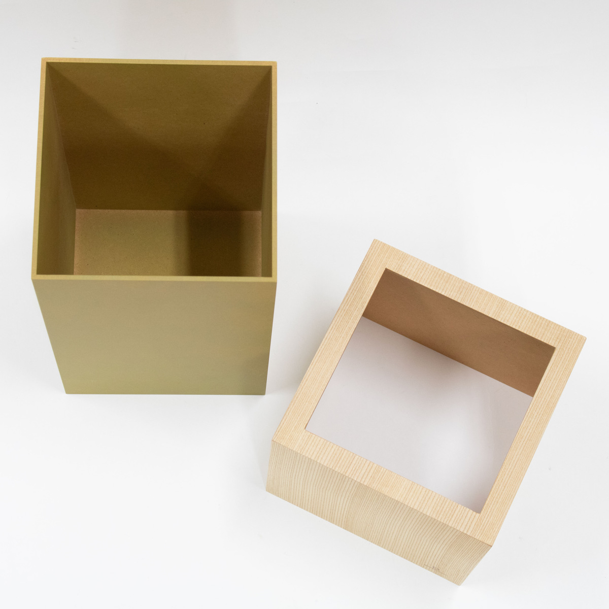 ゴミ箱 木製 10L W CUBE セン 袋が見えない 日本製 ( ダストボックス ごみ箱 10リットル おしゃれ 袋 見えない スリム リビング 四角 小さい 北欧 分別 幅20 被せる 角型 木 ウッド ごみ袋 隠す 隠せる 省スペース インテリア ) 【クリアホワイト】 クリアホワイト