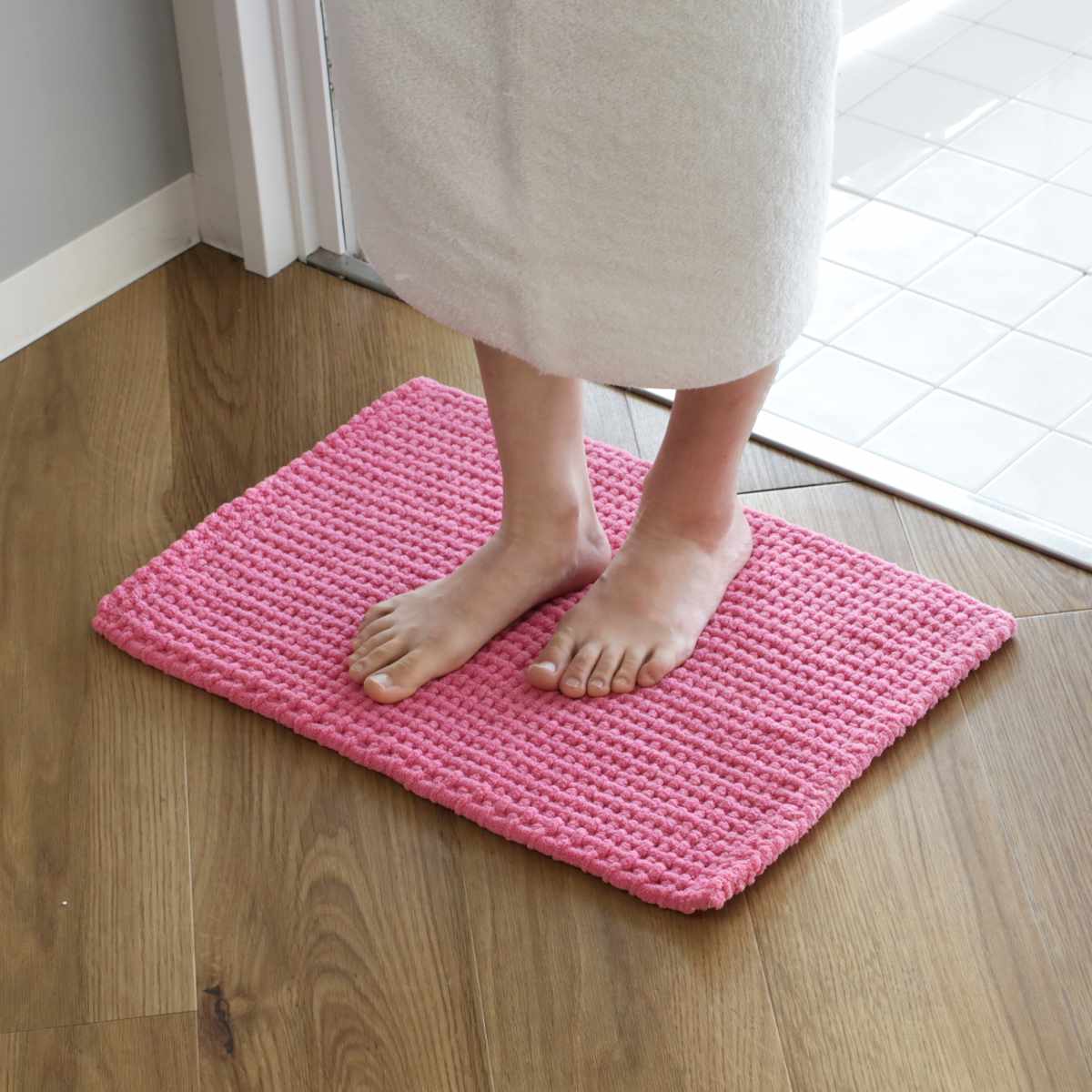 バスマット SUSU 抗菌ふわふわ雲ごこちバスマット 35×50cm （ お