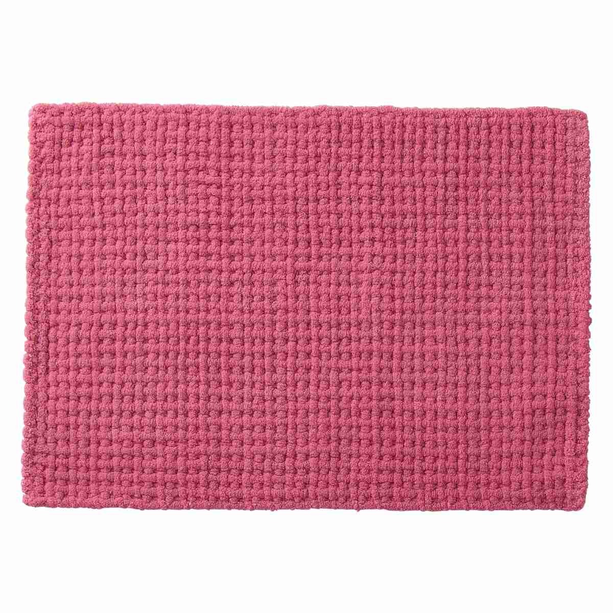 バスマット SUSU 抗菌ふわふわ雲ごこちバスマット 35×50cm ( お風呂マット 足拭きマット 吸水 速乾 マイクロファイバー 抗菌 浴室マット ふわふわ 洗える 35×50 超吸水 マイクロファイバーモール ) 【ローズピンク】 ローズピンク