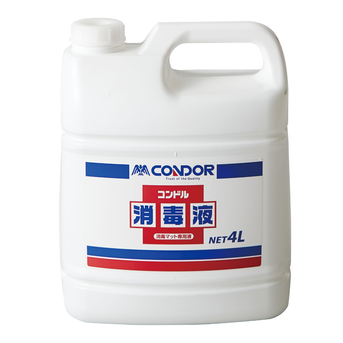 山崎産業 コンドル 消毒マット用消毒液 4L ( 消毒液 ベンザルコニウム 消毒 マット 専用消毒液 床材用品 清掃 衛生用品 業務用マット 掃除 トイレ 玄関 飲食店 業務用 )
