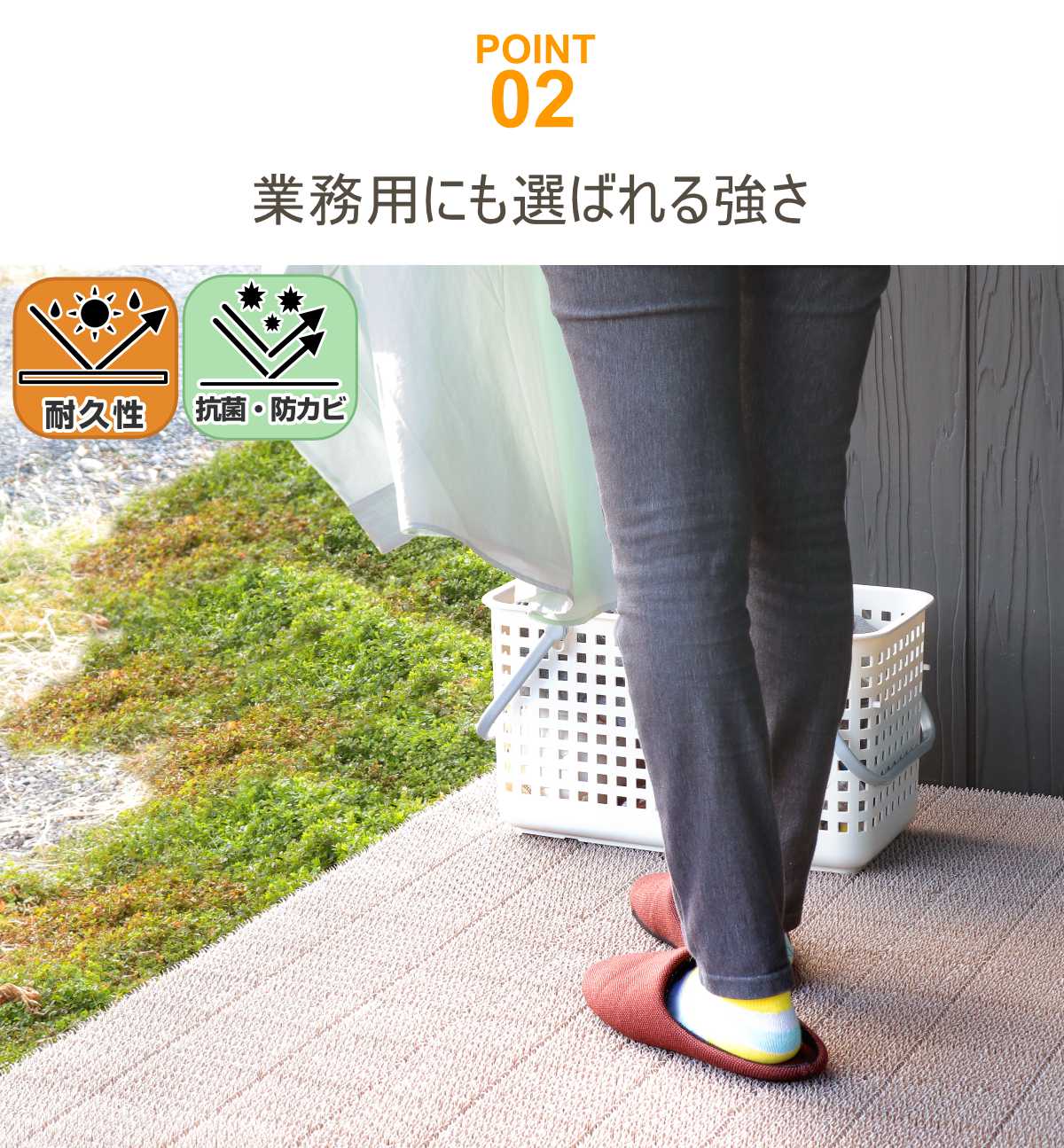 人工芝 ジョイント 若草ユニット 本体 30×30cm 60枚セット EVタイプ ( 人工 芝 庭 ベランダ ウッドデッキ ガーデン マット 耐久性 60枚 正方形 玄関 テラス バルコニー 屋上 エクステリア ガーデニング 園芸 ) 【グレー】 グレー