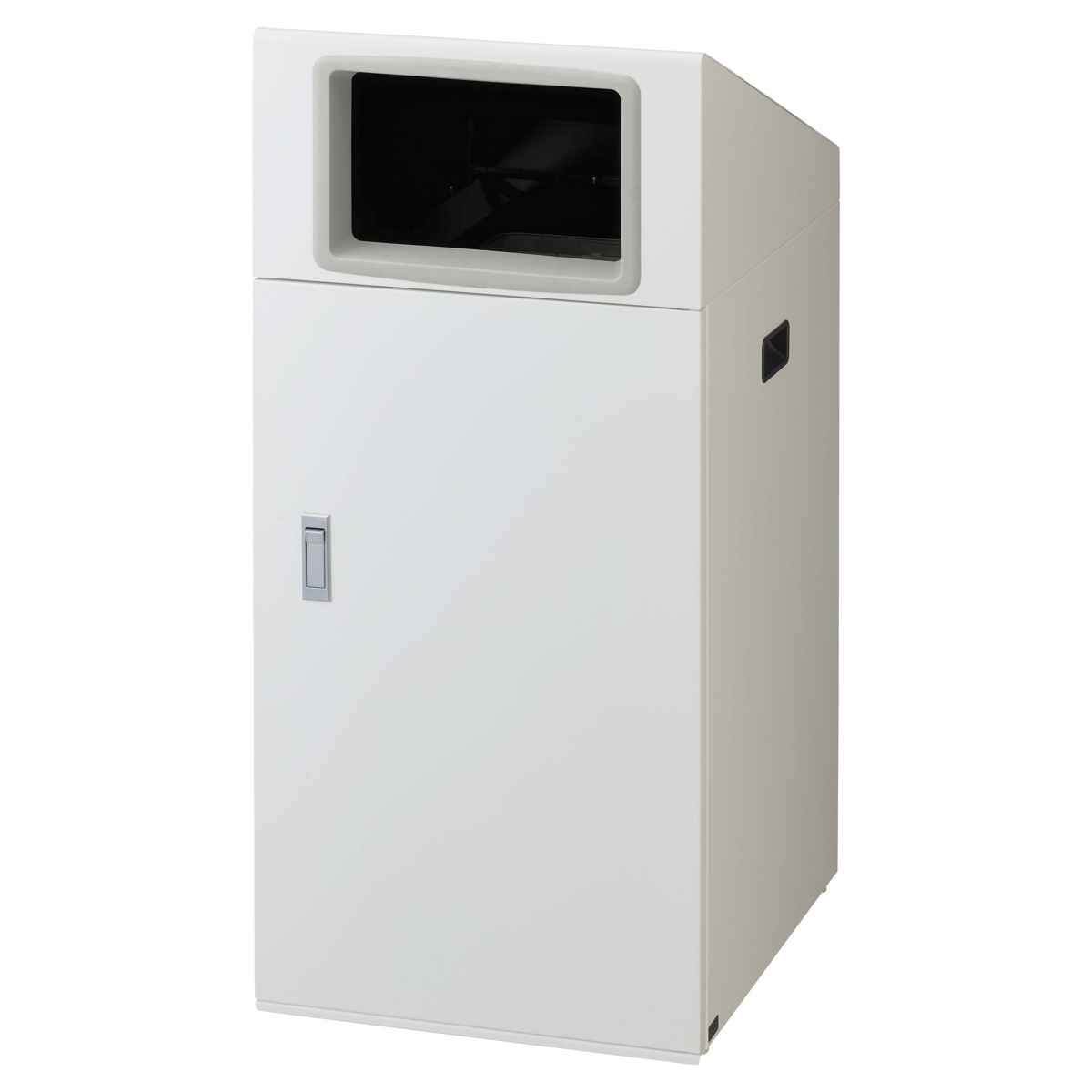 ゴミ箱 リサイクルボックスNTO-90 90L スリム 屋外用 ( 法人限定 山崎産業 業務用 ダストボックス 分別 ごみ箱 幅44 分別シール付き 90リットル 大容量 省スペース 分別ゴミ箱 内容器付き スチール製 おしゃれ ) 【ブラック×角穴】 ブラック×角穴