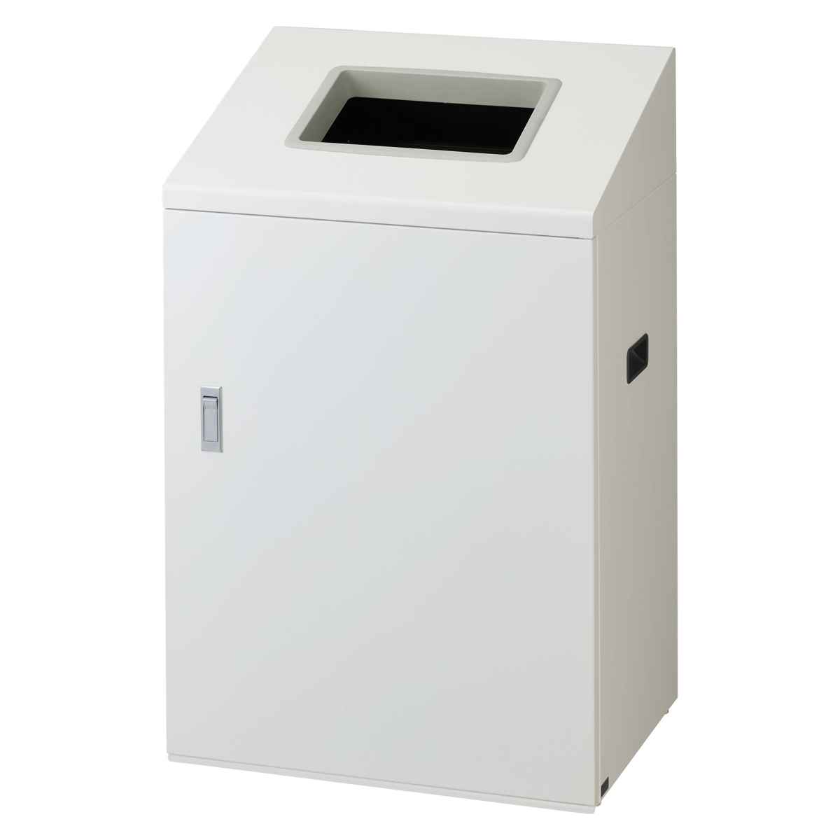 ゴミ箱 リサイクルボックスNYI-90 90L ワイド 屋内用 ( 法人限定 山崎産業 業務用 ダストボックス 分別 ごみ箱 奥行40 分別シール付き 90リットル 大容量 省スペース 分別ゴミ箱 内容器付き スチール製 おしゃれ ) 【ブラック×角穴】 ブラック×角穴