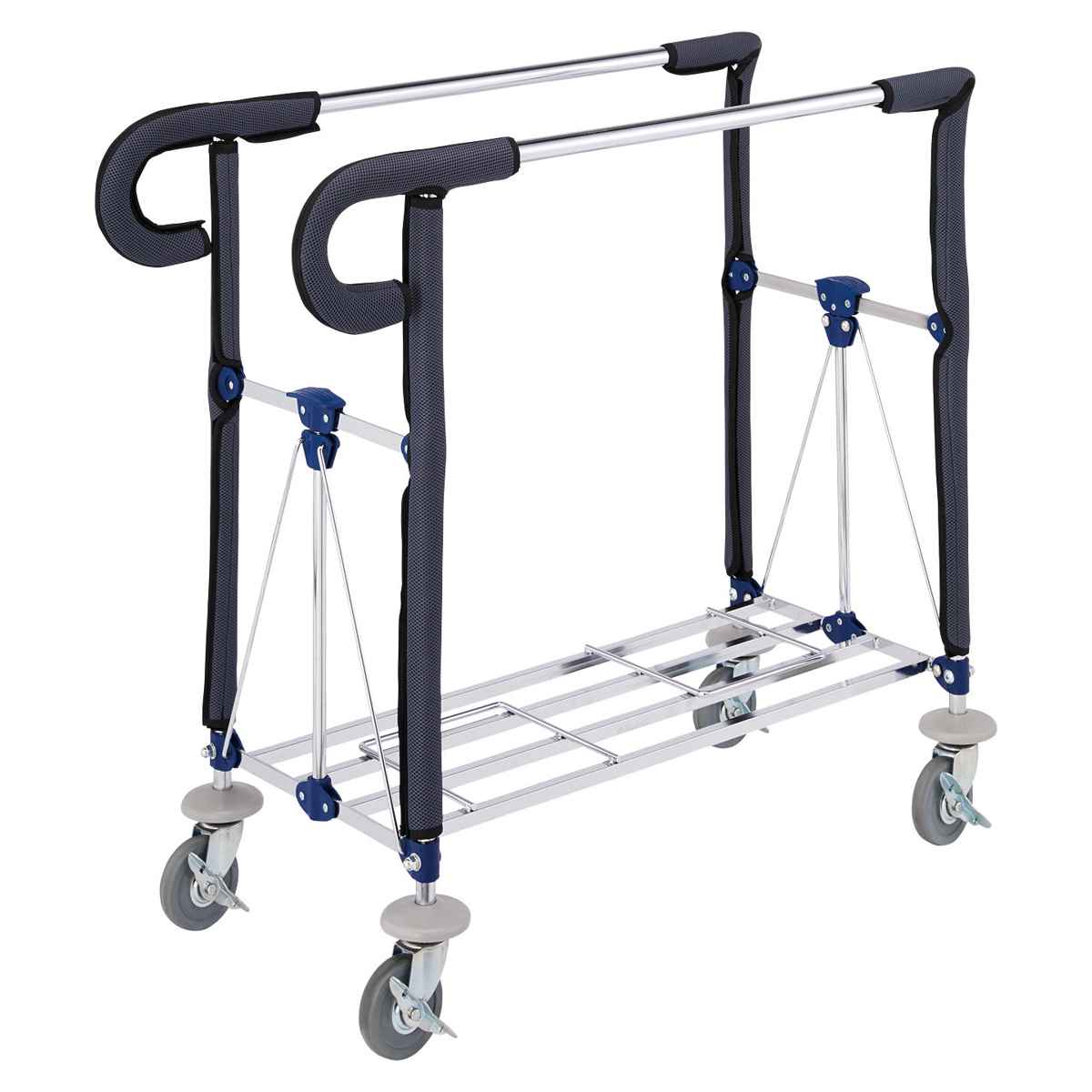 フレーム コンドル 客室カート ソフトカバー付 ( 法人限定 山崎産業 台車 カート 耐荷重40kg 折り畳み式 フレームのみ 傷防止 回収用 補充用 業務用 ホテル 旅館 客室 ルームメイク ベッドメイク ワゴン 運搬台車 運搬 回収 )