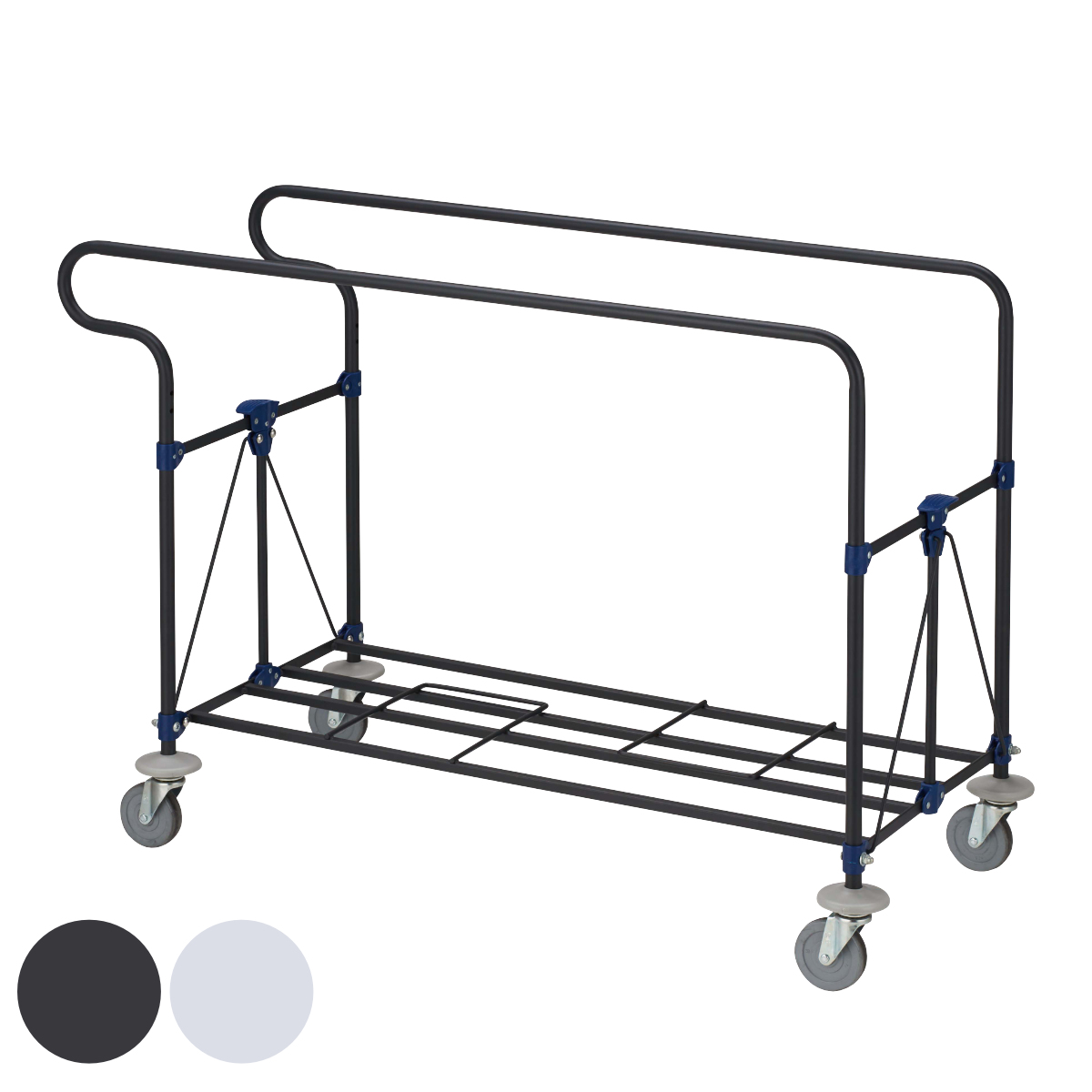 フレーム コンドル リサイクル用システムカート自立式OS （ 法人限定 山崎産業 台車 カート 積載量40kg 折り畳み式 フレームのみ ゴミ箱 分別 ストッパー付きキャスター 分別カート 業務用 ダストカート 運搬台車 運搬 回収 ） 【ブラック】