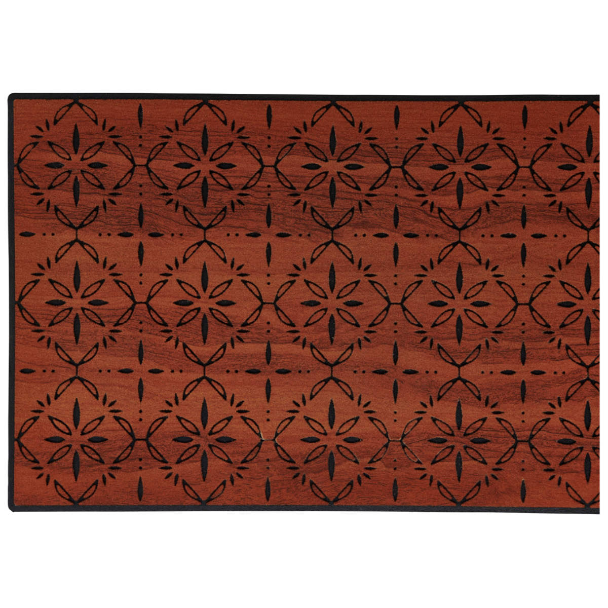 玄関マット 泥落とし 55cm×85cm 屋内・屋外兼用 エントランスマット アルベロ ( 屋外 洗える 水洗い 弾力 マット ゴム 薄手 滑りにくい 幅85cm おしゃれ カフェ ベランダ デッキ テラス 玄関 外用 室内 ブラウン )