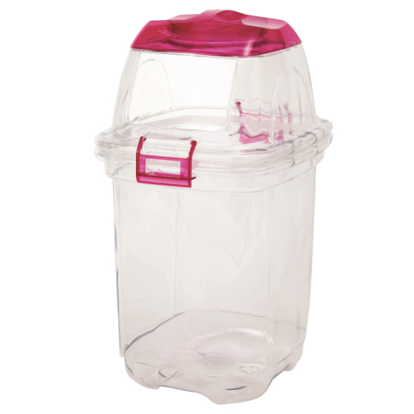 屋内用ゴミ箱 業務用ダストボックス 35L 透明エコダスター 再生プラスチック製 ( コンドル 山崎産業 ゴミ箱 ダストボックス 分別 樹脂製 ごみ箱 プラスチック 業務用 屋内 35リットル クリア 透明 分別ゴミ箱 ) 【キャップ】 キャップ