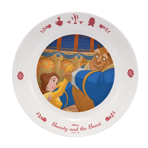 プレート 22cm 入荷予定 美女と野獣 皿 食器 プラスチック 日本製 キャラクター 中皿 丸 かわいい ベル おかず皿 ディズニー 絵皿 平皿 割れにくい メイン皿 ディズニープリンセス デザートディッシュ