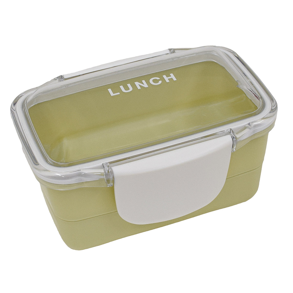 弁当箱 560ml ドーム 2段 time for LUNCH ランチボックス ( お弁当箱 食洗機対応 レンジ対応 二段 ドーム蓋 ドーム型 女子 日本製 食洗機OK レンジOK お弁当 弁当 4点ロック 仕切り付き 女性 ) 【グレー】 グレー