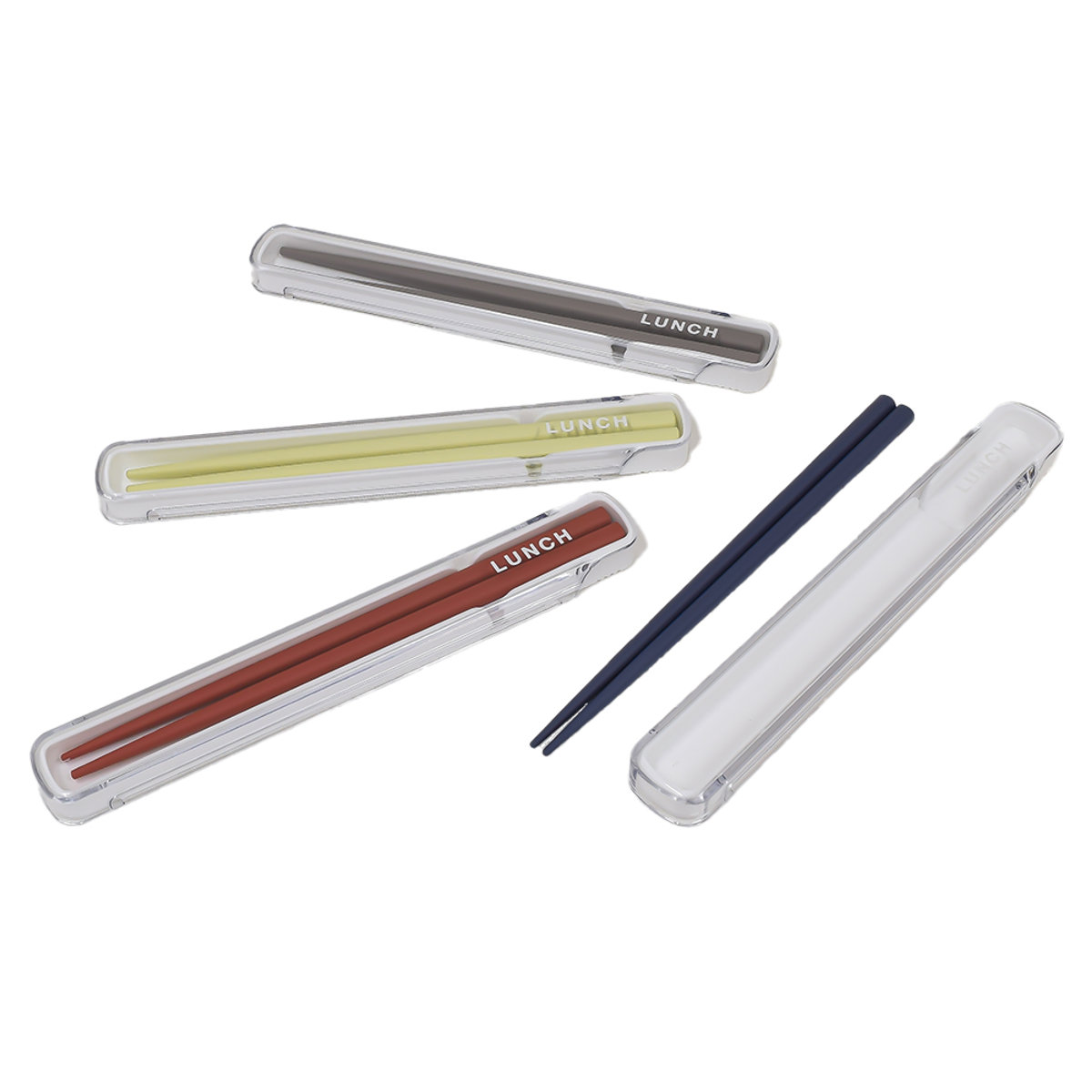 箸ケース 24t.f.L 箸&ケース ( 食洗機対応 18.5cm 箸 箸&箸箱セット 箸箱セット お箸 日本製 食洗機OK はし 弁当 お弁当 スライド式 折れ曲げ式 持ち運び お弁当用 携帯用 おしゃれ ) 【グレー】