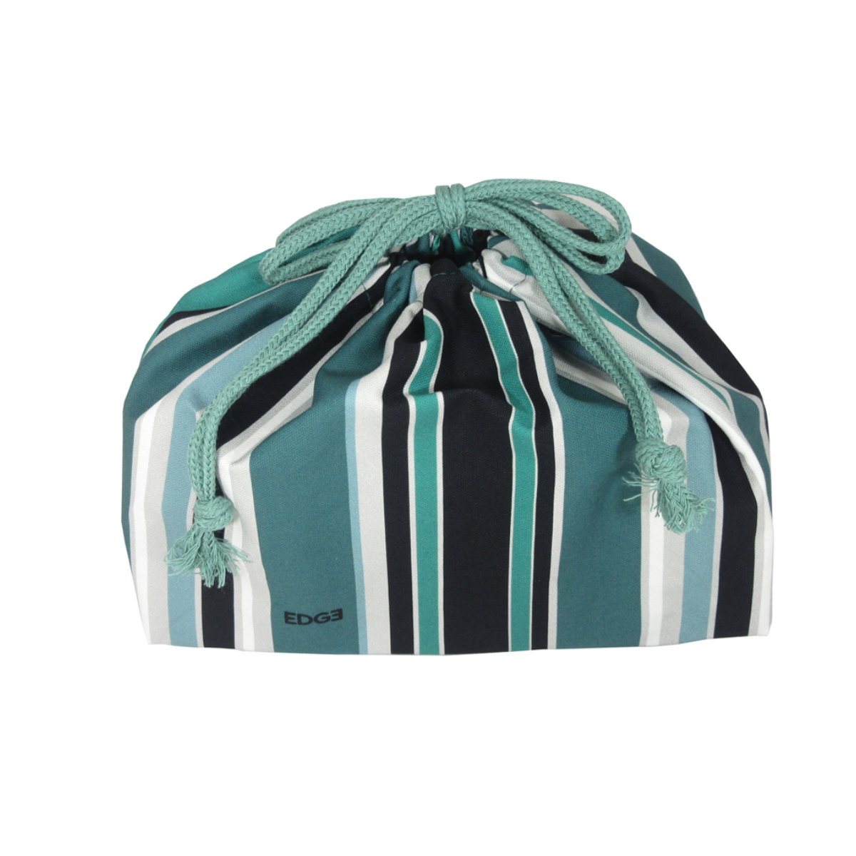 保冷ランチ巾着 25EDGE 弁当袋 ( お弁当袋 お弁当入れ ランチバッグ おべんとう袋 マチ有り 巾着 お弁当包み ランチ巾着 弁当包み お弁当 弁当 持ち運び お弁当用 大人 ) 【グリーン】 グリーン