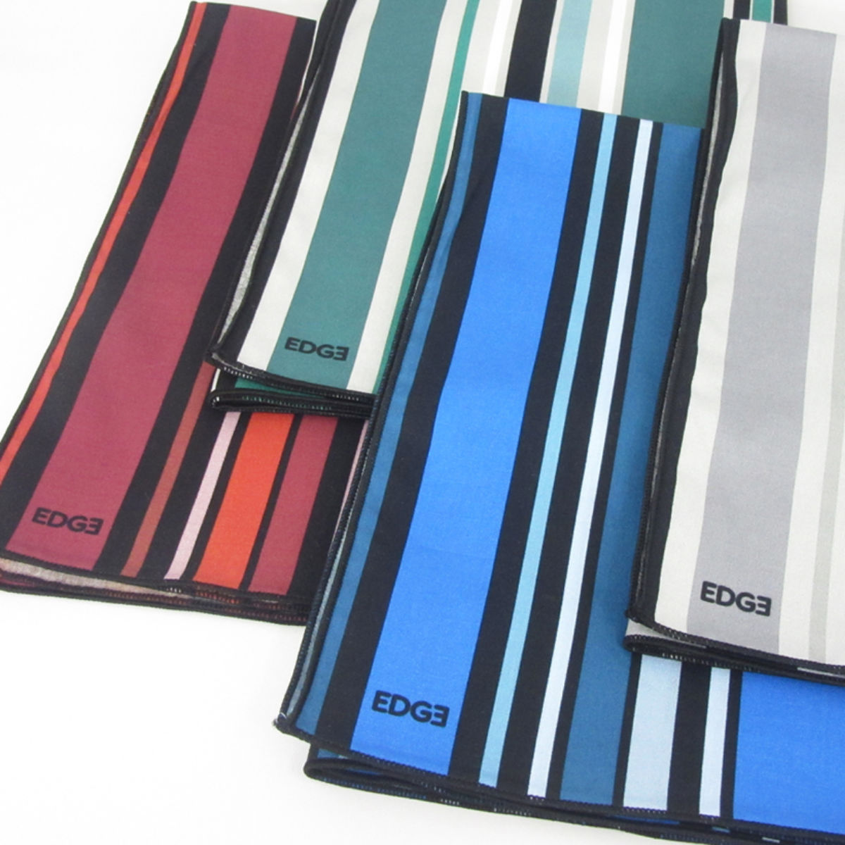 ランチクロス 25EDGE ( ナフキン ランチョンマット 弁当包み 三角巾 給食ナフキン 日本製 お弁当箱 弁当 弁当箱 包み 入れ 子供用 幼稚園 保育園 給食 キッズ 正方形 子供 ) 【ブラック】 ブラック