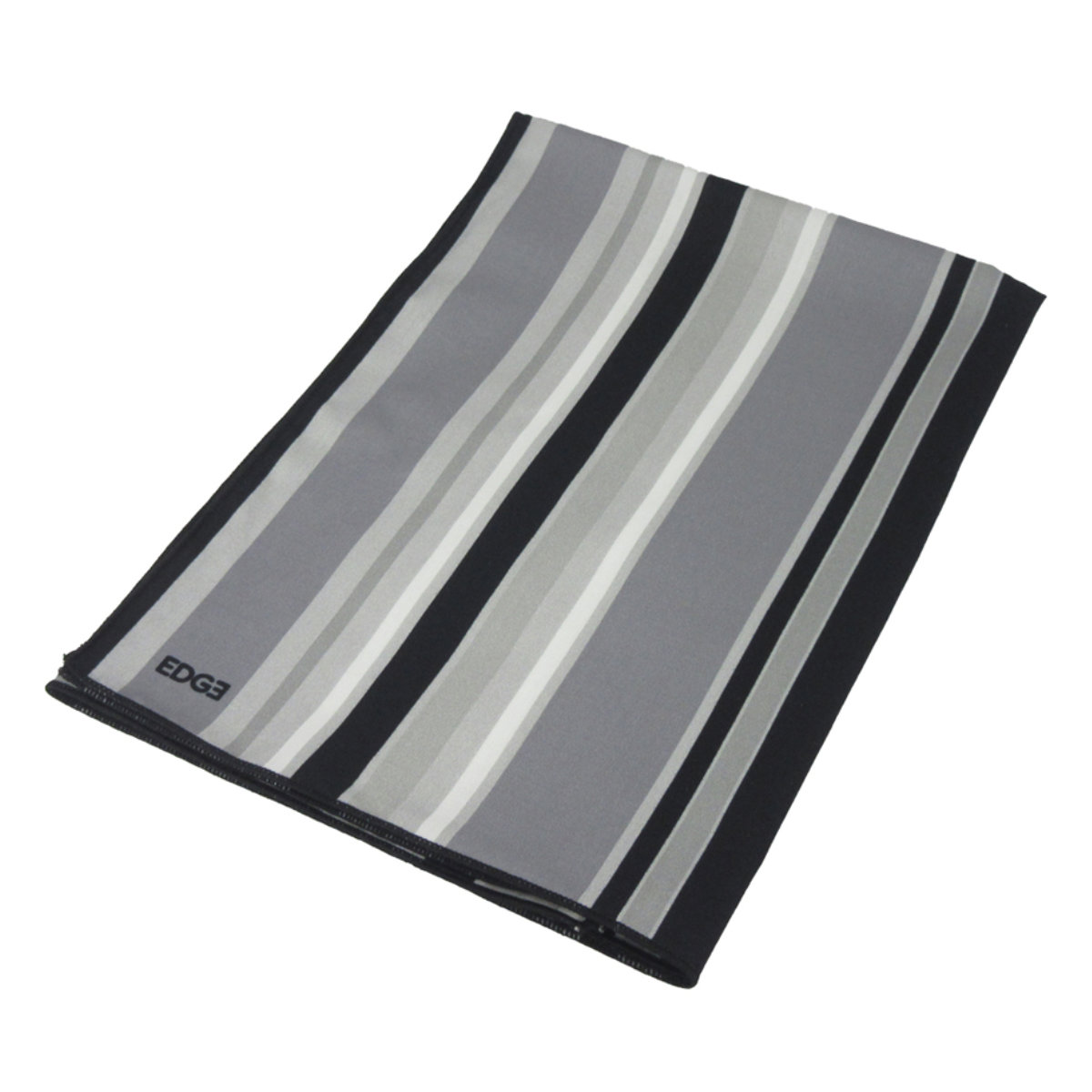 ランチクロス 25EDGE ( ナフキン ランチョンマット 弁当包み 三角巾 給食ナフキン 日本製 お弁当箱 弁当 弁当箱 包み 入れ 子供用 幼稚園 保育園 給食 キッズ 正方形 子供 ) 【ブラック】 ブラック