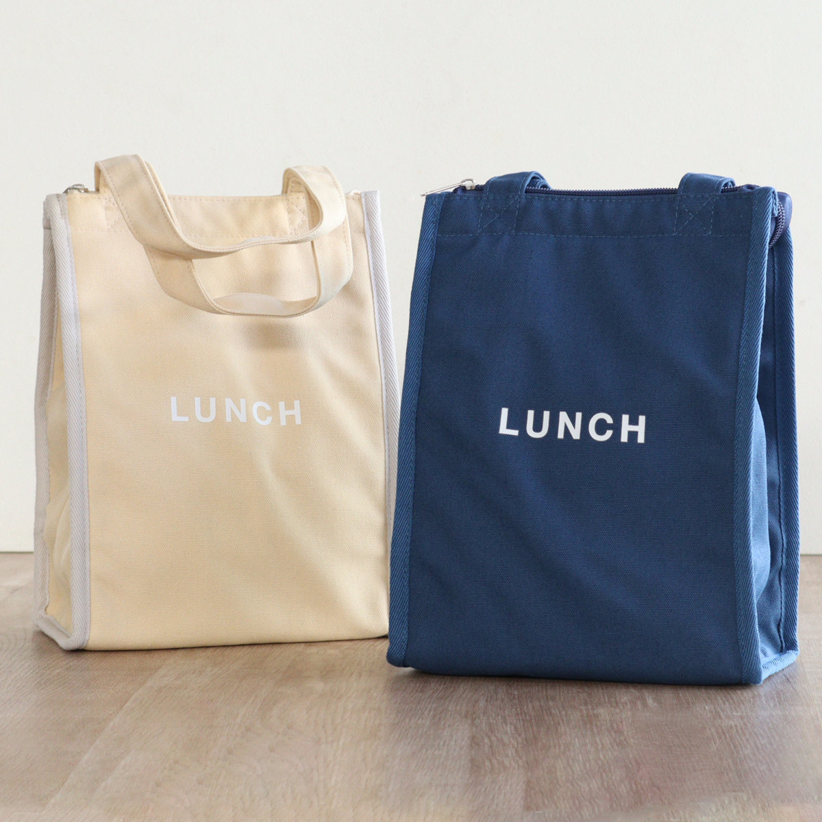 ランチバッグ time for LUNCH スクエア保冷バッグ ( 保冷バッグ 保冷ランチバッグ 保温 弁当袋 お弁当袋 お弁当入れ ランチトートバッグ ランチトート お弁当箱 弁当 袋 ランチ 手提げかばん ) 【ベージュ】 ベージュ