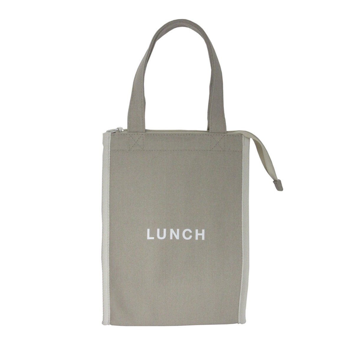 ランチバッグ time for LUNCH スクエア保冷バッグ ( 保冷バッグ 保冷ランチバッグ 保温 弁当袋 お弁当袋 お弁当入れ ランチトートバッグ ランチトート お弁当箱 弁当 袋 ランチ 手提げかばん ) 【ベージュ】 ベージュ