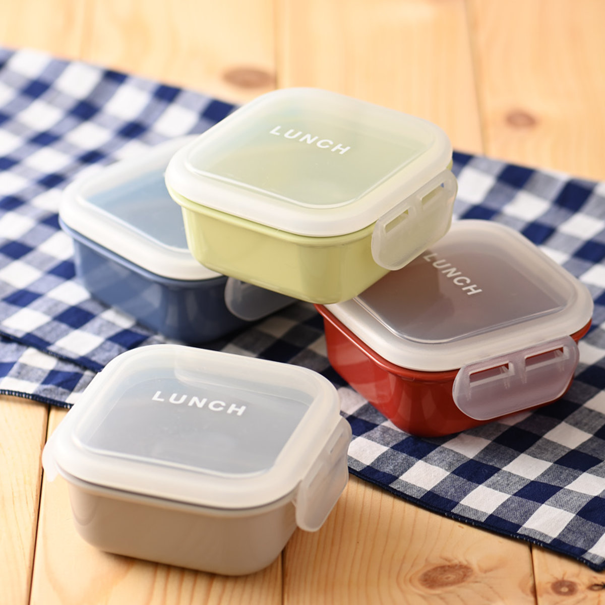 弁当箱 time for LUNCH マルチケース 保存容器 ( お弁当箱 サイドケース レンジ対応 デザート容器 レンジOK デザート ランチボックス お弁当グッズ ランチグッズ 一段弁当箱 弁当 日本製 一段 ) 【ブルー】 ブルー