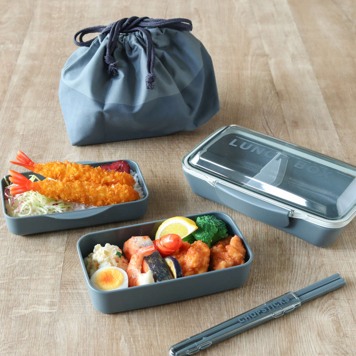 保冷ランチ巾着 モノクローム ( 保冷 保温 弁当袋 お弁当袋 ランチバッグ 巾着袋 お弁当入れ シンプル 給食袋 お弁当箱 弁当 袋 ランチ マチ付き 大人 子供 洗える 日本製 ) 【カーキ】 カーキ