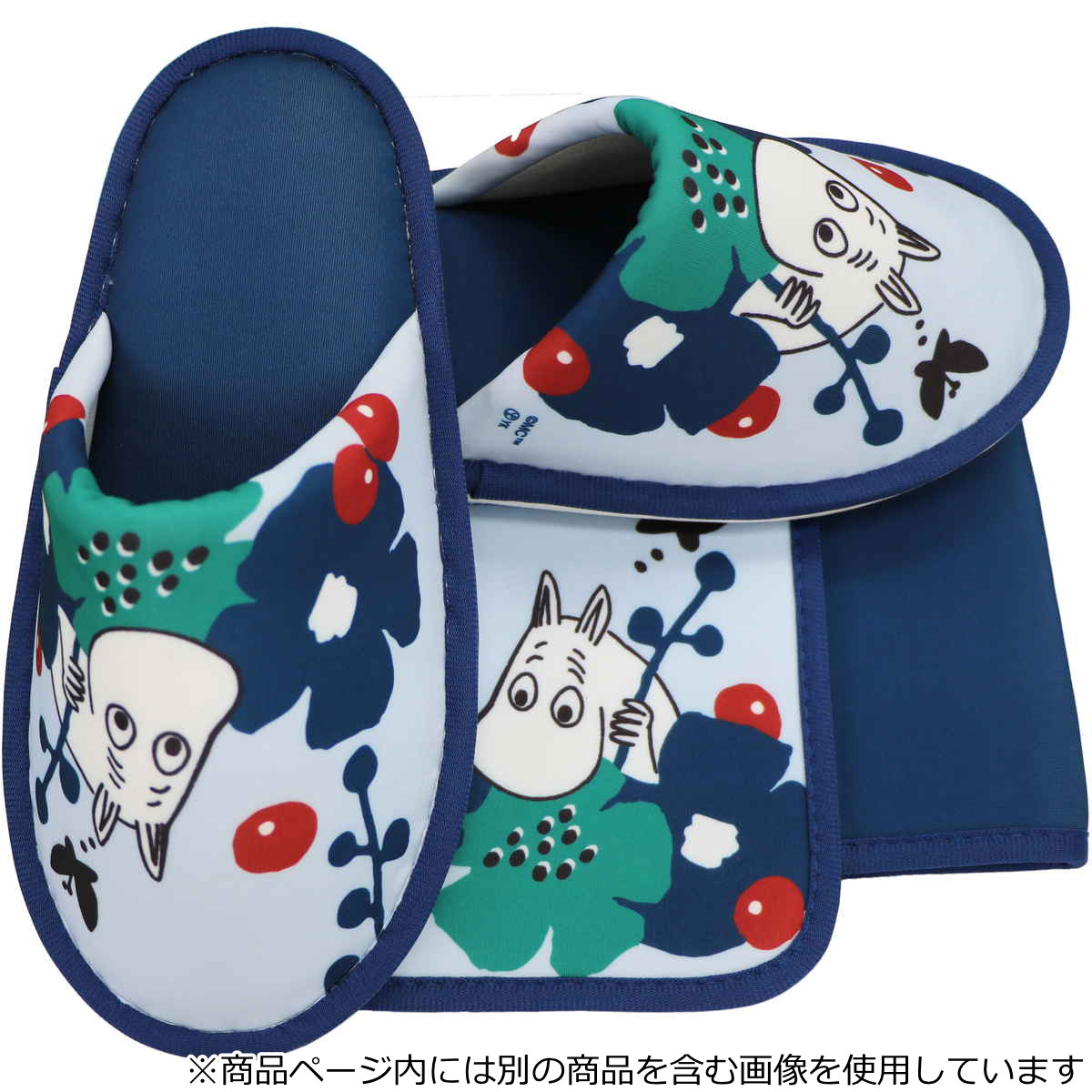トイレスリッパ ペルホネン ムーミン ( トイレ用スリッパ MOOMIN 前詰まり ファブリック ルームシューズ 洗える トイレタリー トイレシューズ 洗濯OK プリント キャラクター ムーミン柄 ミイ ) 【ムーミン】 ムーミン