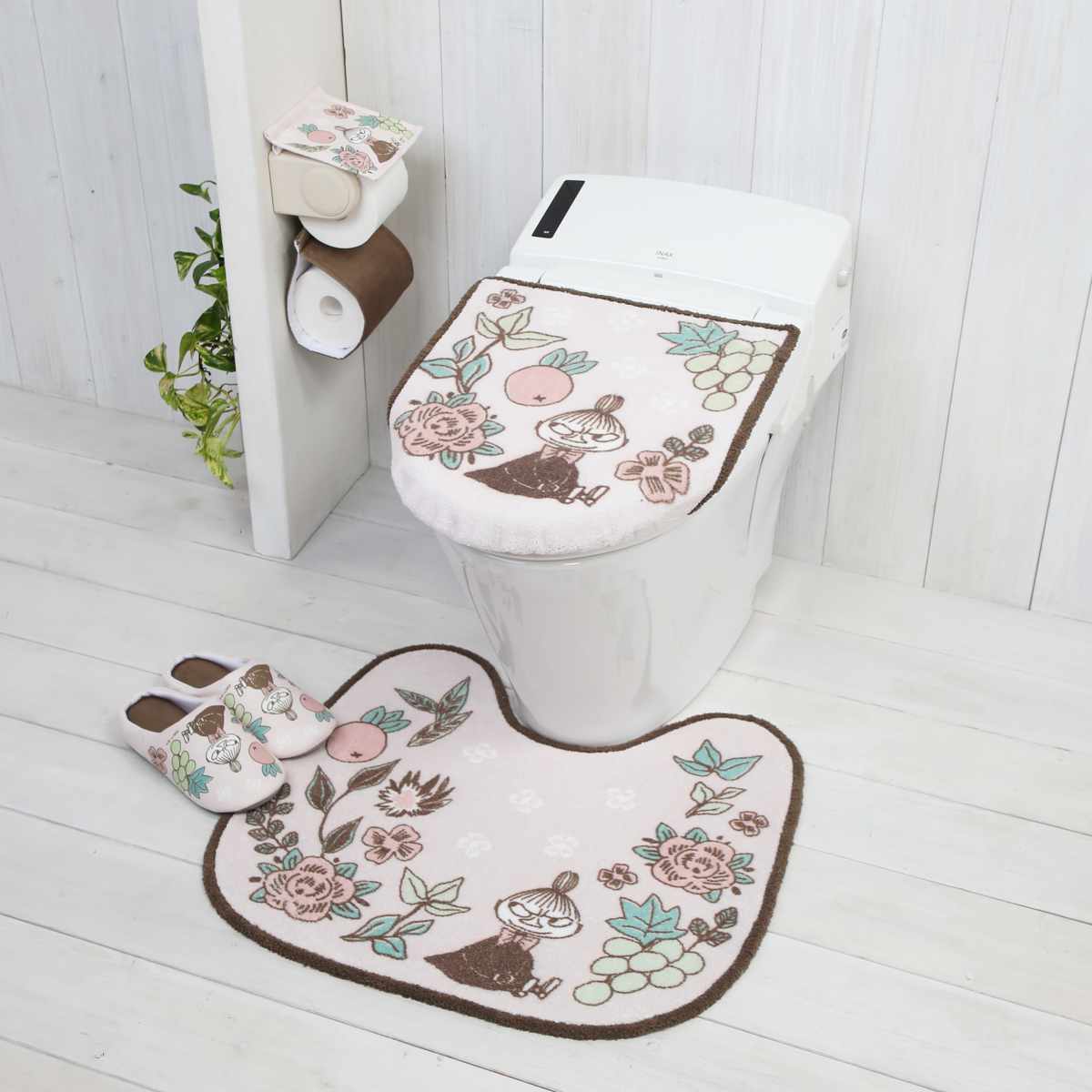 シャインガーデン ペーパーホルダーカバー ムーミン ( トイレットペーパーカバー MOOMIN ペーパーホルダー 予備 洗濯OK トイレタリー ホルダーカバー 取り付け簡単 キャラクター ムーミン柄 リトルミイ 北欧 ) 【ムーミン】 ムーミン