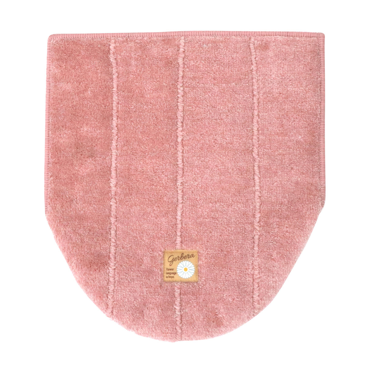 トイレフタカバー 共通用 シャンフル 兼用フタカバー トイレ フタカバー ( カバー トイレふたカバー 兼用 蓋カバー 普通 O型 U型 普通便座 洗浄暖房 ワンポイント シンプル ) 【ピンク】 ピンク