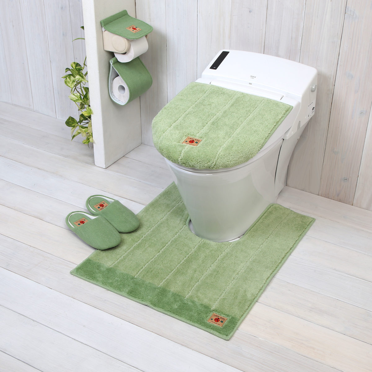 トイレスリッパ シャンフル トイレ スリッパ ( ルームスリッパ ルームシューズ トイレ用スリッパ 単品 トイレのスリッパ 23cm M 洗える 洗濯 ウォッシャブル ワンポイント 室内 トイレ用品 トイレグッズ ) 【ピンク】 ピンク