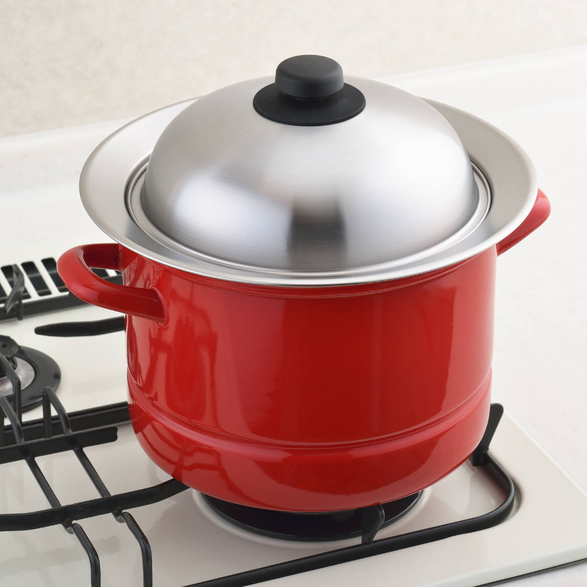 蒸し皿 20~22cm用 お鍋にのせて簡単蒸しプレート ドーム型 日本製 ( 蒸し器 調理用品 調理器具 蒸し目皿 お手軽 ステンレス製 キッチン用品 台所用品 下ごしらえ 便利グッズ 蒸し料理 スチーム調理 ヘルシー料理 )