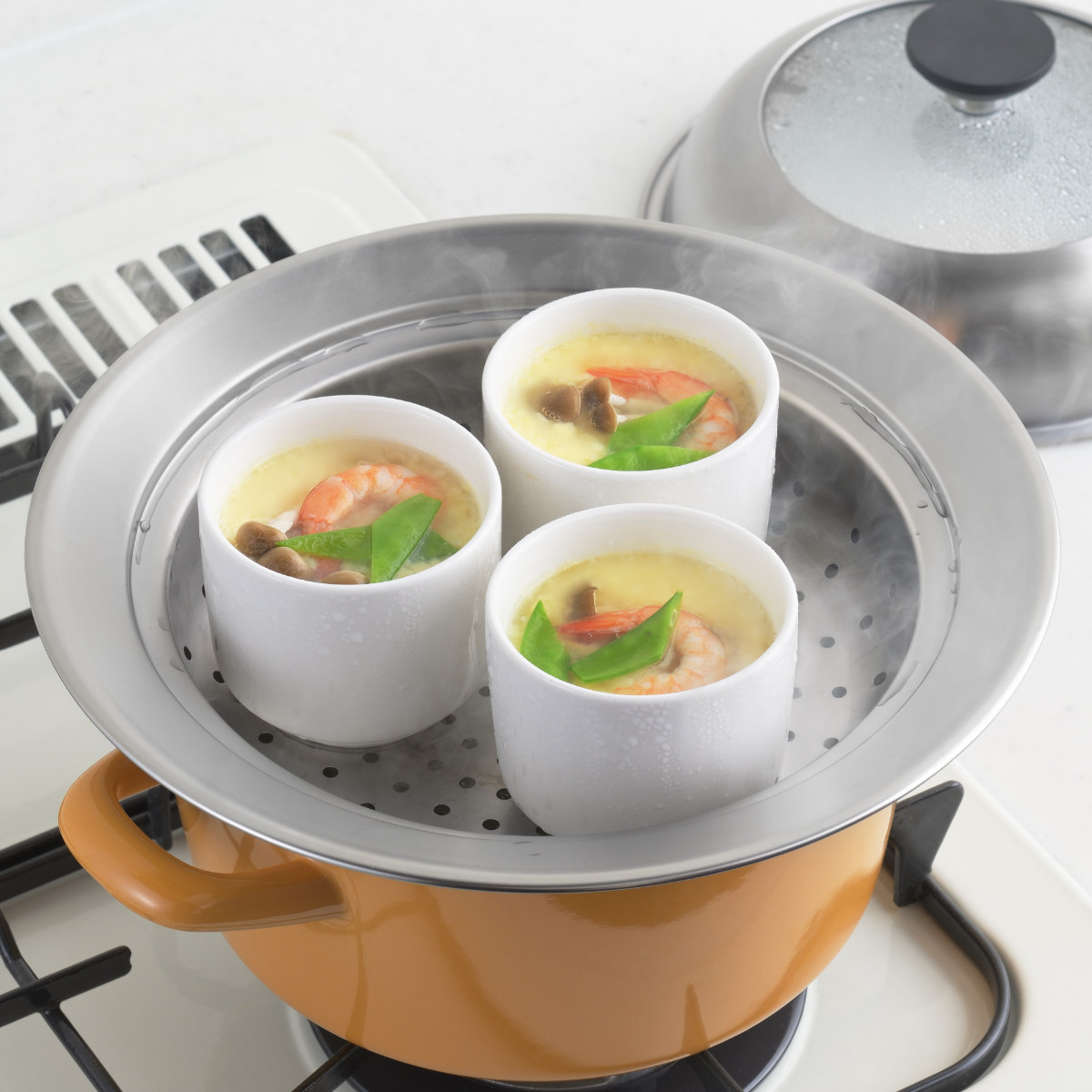 木製 丸型蒸し器 蓋付き 見える!お鍋用蒸し器 ヨシカワ 蒸し鍋 【通販モノタロウ】