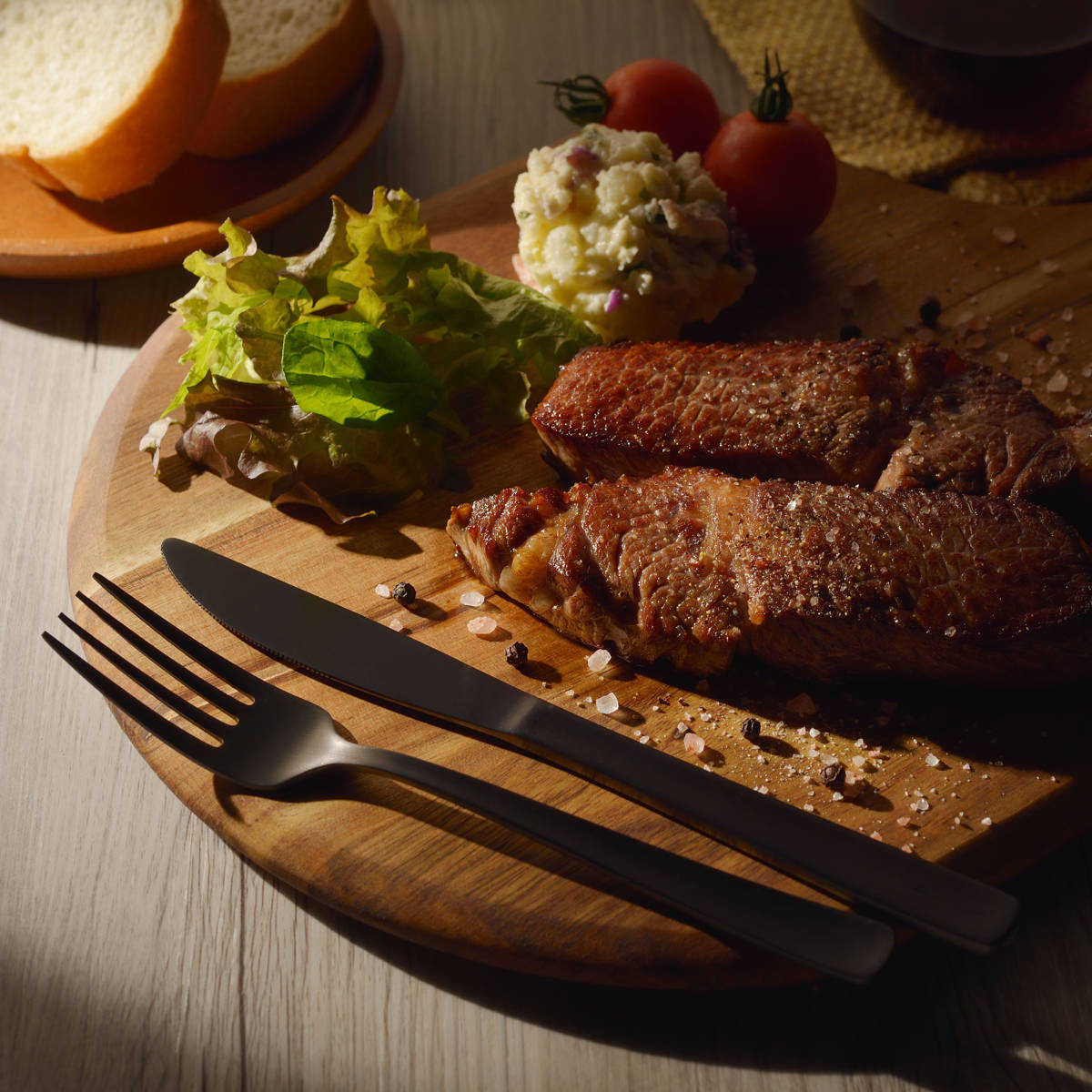 ナイフ 墨彩 デザートナイフ 4本セット ( ステンレス 日本製 燕三条 カトラリー 20.5cm テーブルナイフ ステンレス製 おしゃれ デザート 丈夫 錆びにくい シンプル モダン 食事 来客用 普段使い )