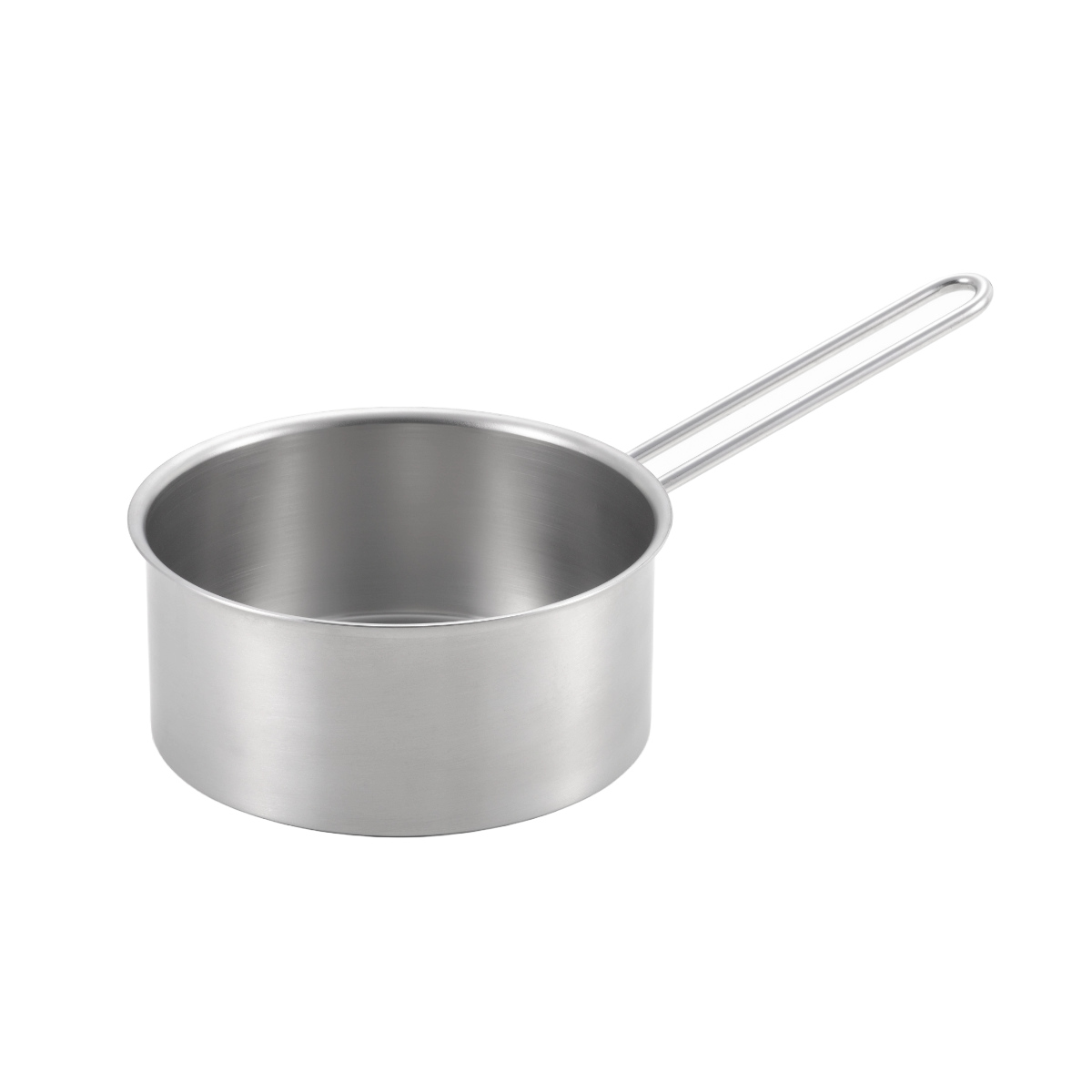 片手鍋 18cm IH対応 シースタイル ステンレス製 日本製 ( ガス火対応 片手なべ ミルクパン ソースパン 小鍋 18センチ ステンレス片手鍋 鍋 小ぶり なべ 保温 丈夫 ワイヤーハンドル 燕三条 )