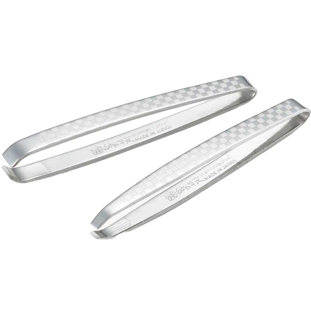 毛抜き 市松模様 ペアセット 郷技 ステンレス 日本製 ( 燕三条 ピンセット ツイザー 眉毛 眉毛抜き 先細 幅広 新潟県 職人 錆びにくい ムダ毛 産毛 お手入れ ケア ムダ毛処理 ツィザー ツィーザー けぬき )