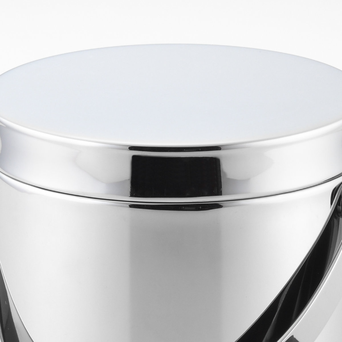 鏡面二重 アイスペール 1.1L フラットタイプ ( ステンレス ボトルクーラー 氷 溶けにくい 氷入れ 蓋付き 二重構造 トング付き セット 日本製 シンプル おしゃれ スタイリッシュ )